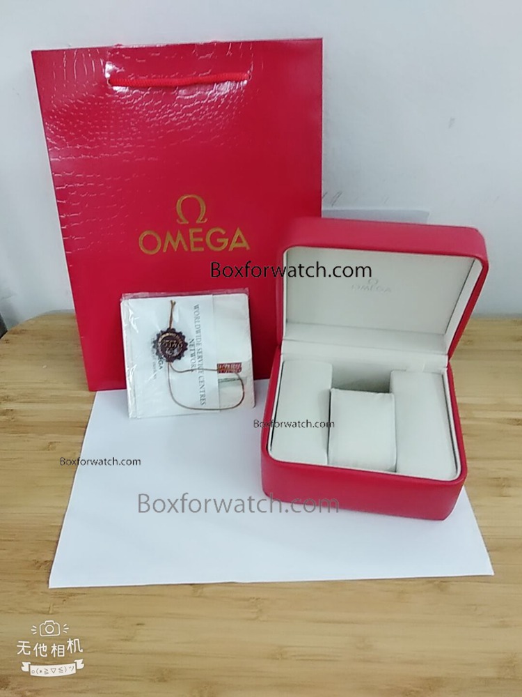 Copy Omega Red Leather Boxes Buy Wholesale